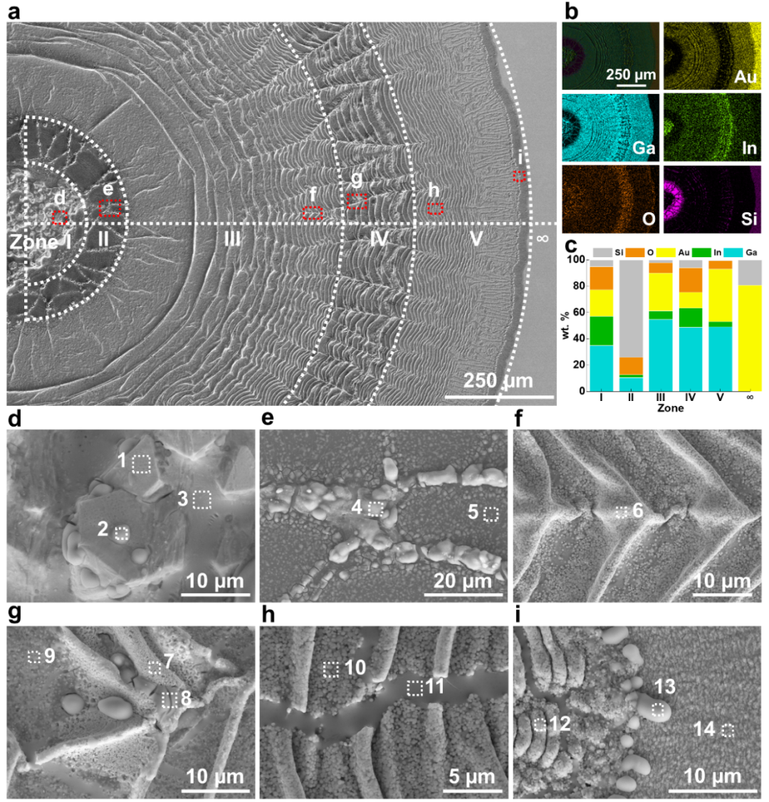 中科院理化所劉靜、王倩團隊Adv. Mater.：液態(tài)金屬的鬼斧神工，在金屬表面精雕細刻造就美妙Liesegang圖案！